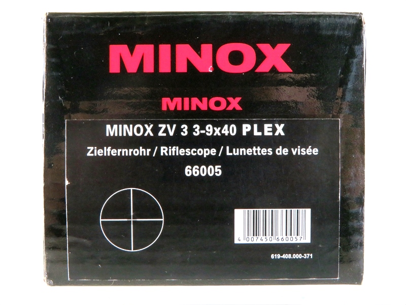 ライフルスコープ 実銃対応 MINOX ZV3 3-9×40 PLEX